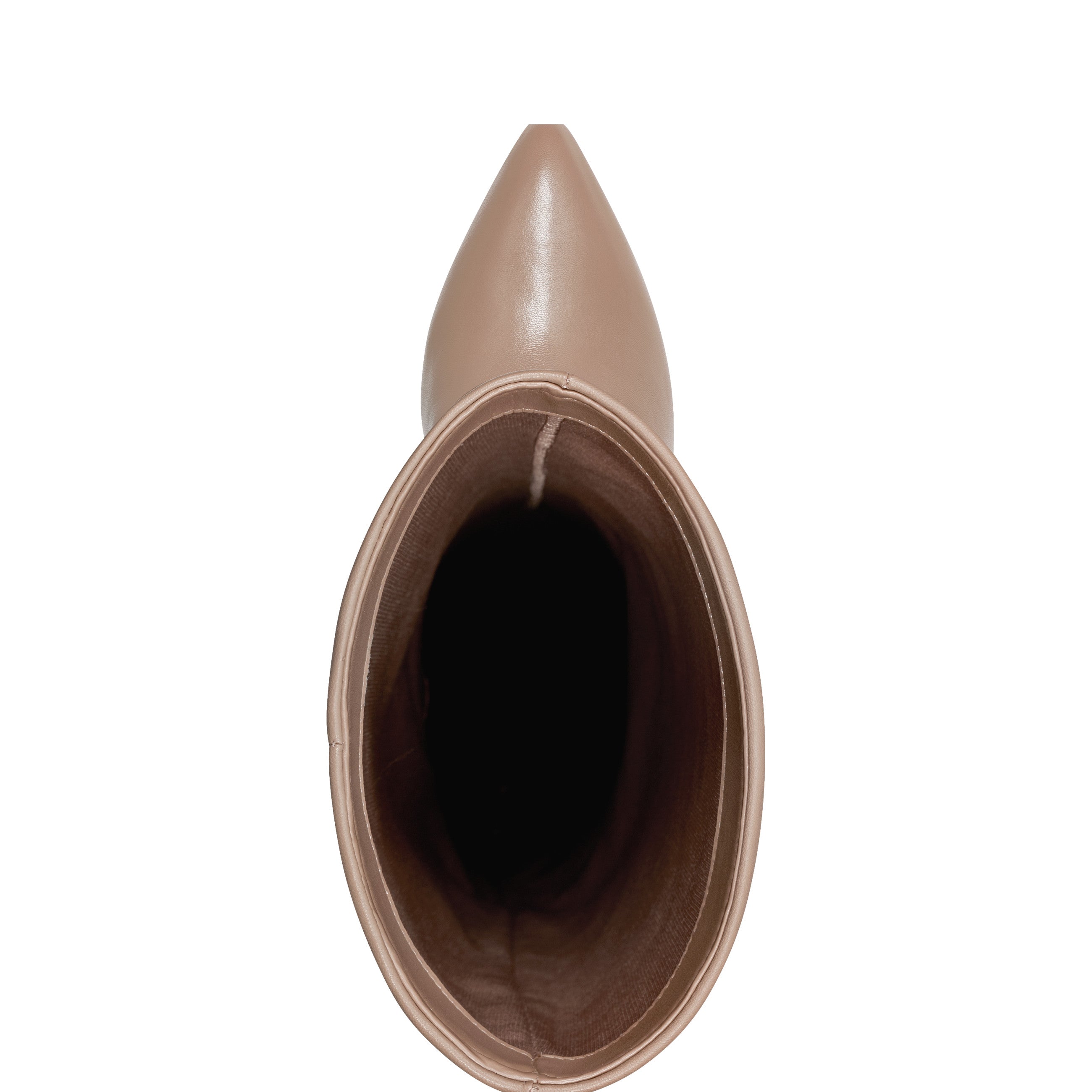 Lalita Foldover Dress Boot - Light Natural Leather