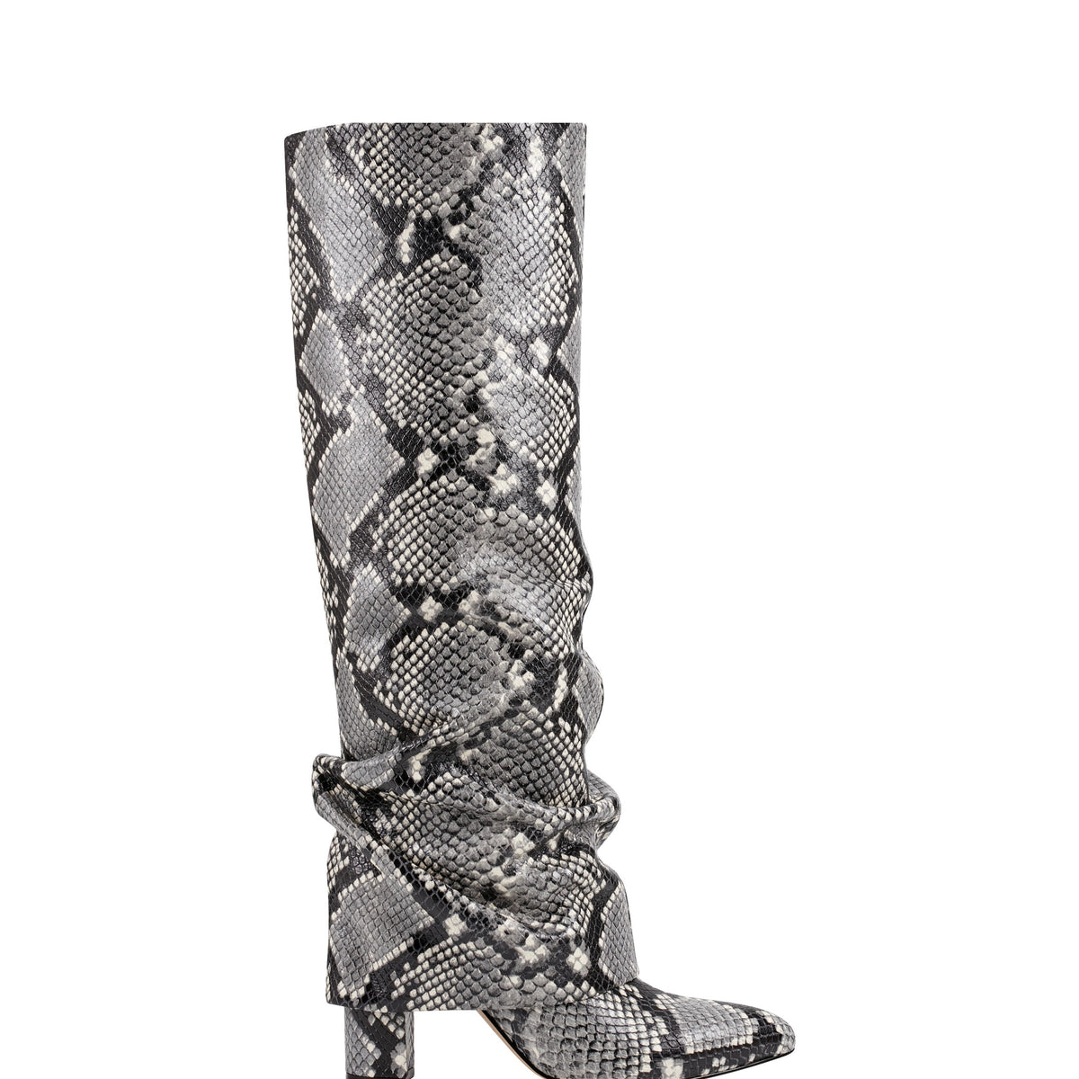 Lalita Foldover Dress Boot - Snake Print