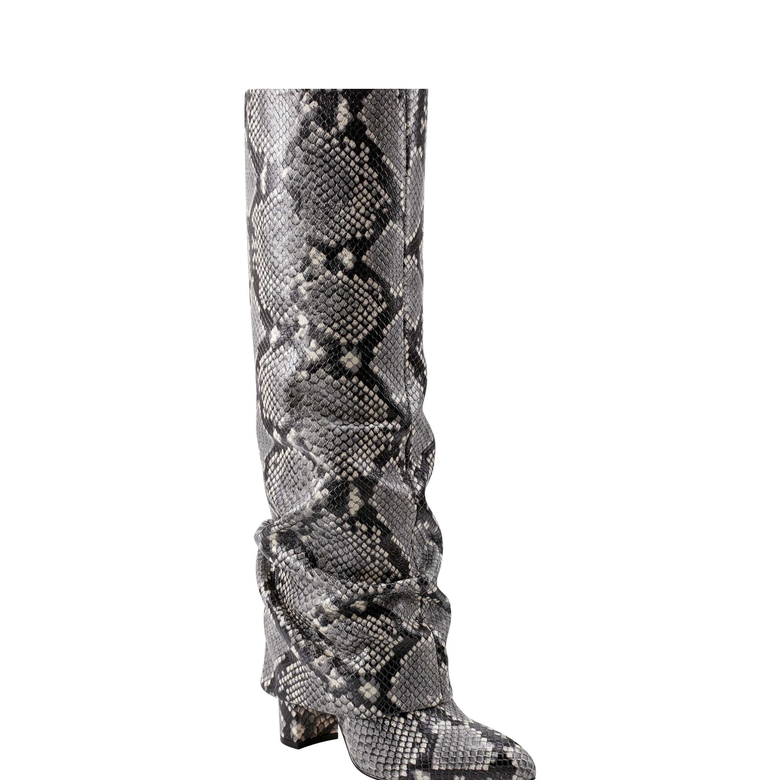 Lalita Foldover Dress Boot - Snake Print