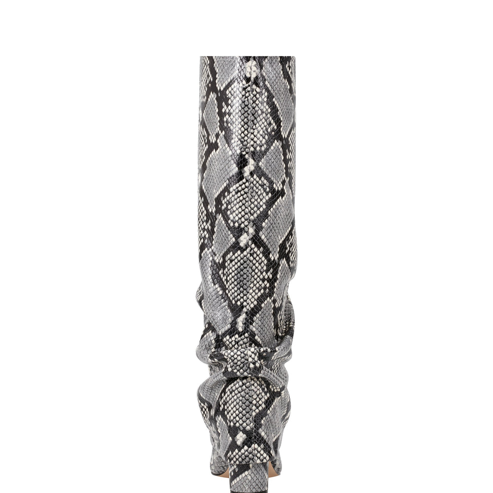 Lalita Foldover Dress Boot - Snake Print