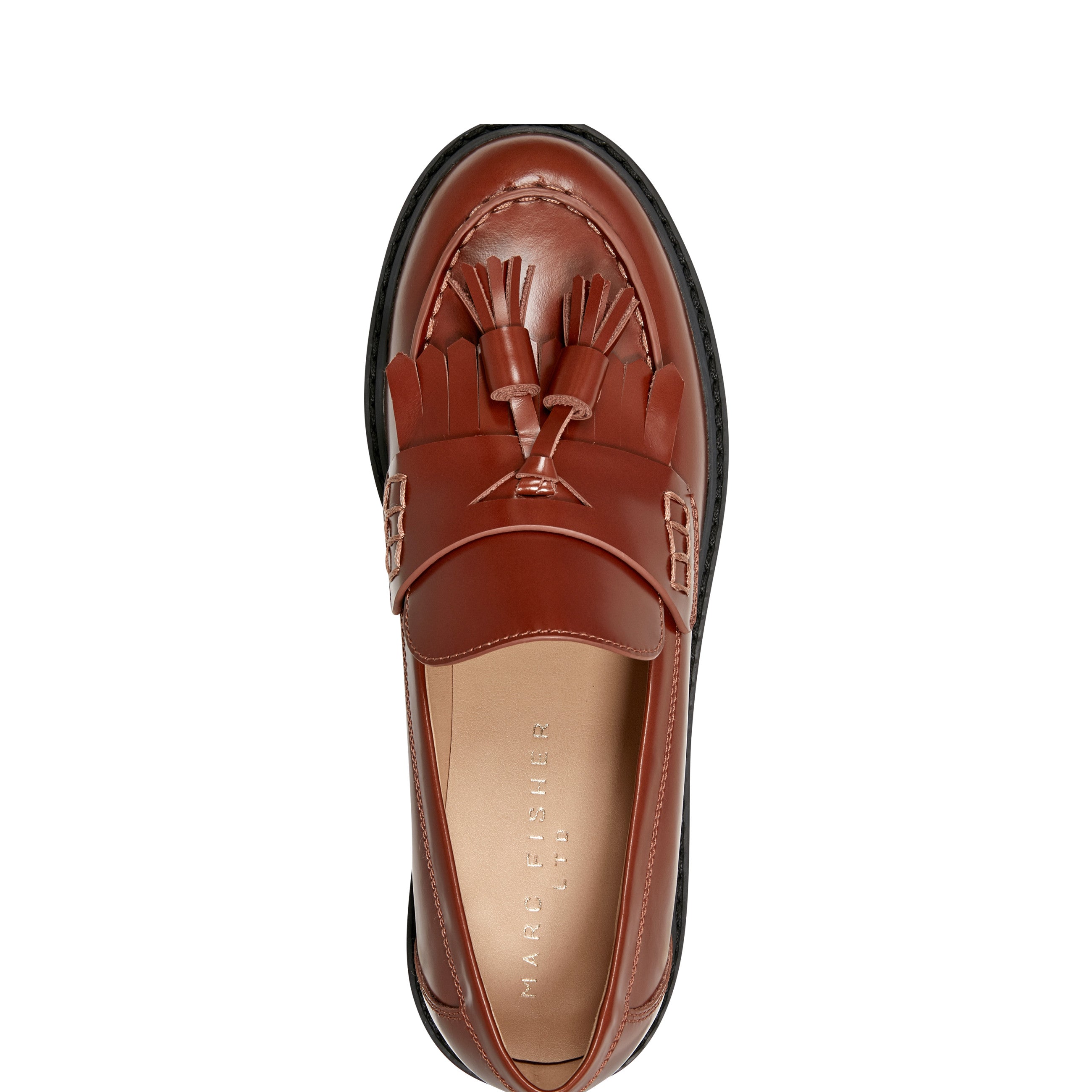 Ozzie Tassle Loafer - Brown Leather