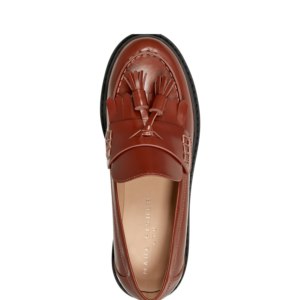 Ozzie Tassle Loafer - Brown Leather