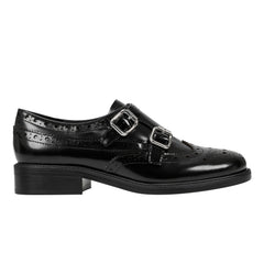 Parker Monkstrap Oxford - Black Leather