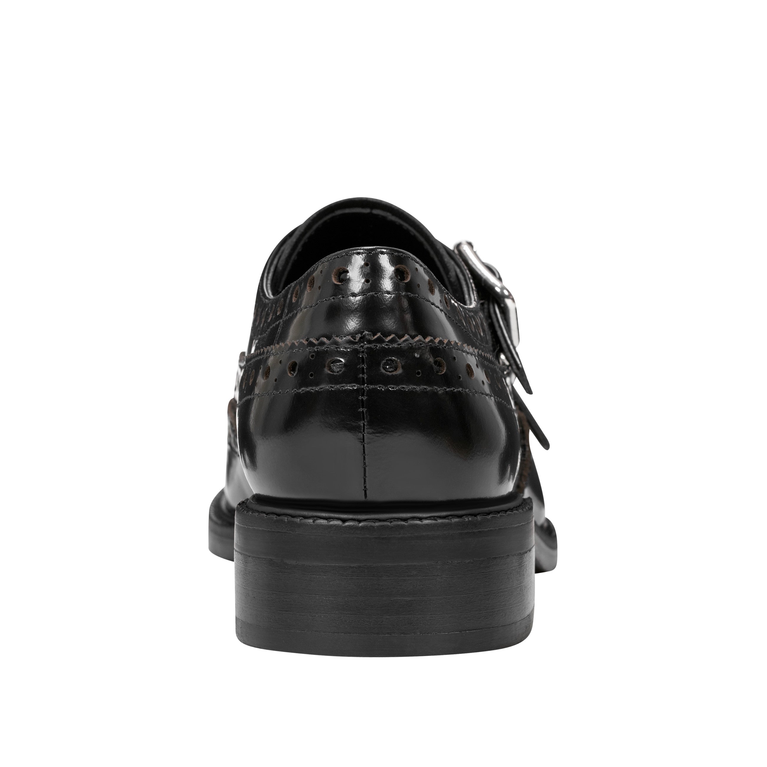 Parker Monkstrap Oxford - Black Leather