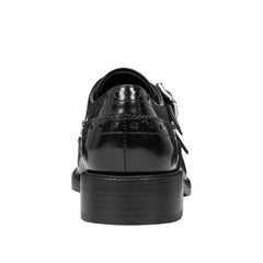 Parker Monkstrap Oxford - Black Leather