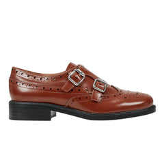 Parker Monkstrap Oxford - Brown Leather
