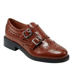 Parker Monkstrap Oxford - Brown Leather