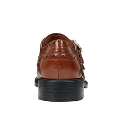 Parker Monkstrap Oxford - Brown Leather