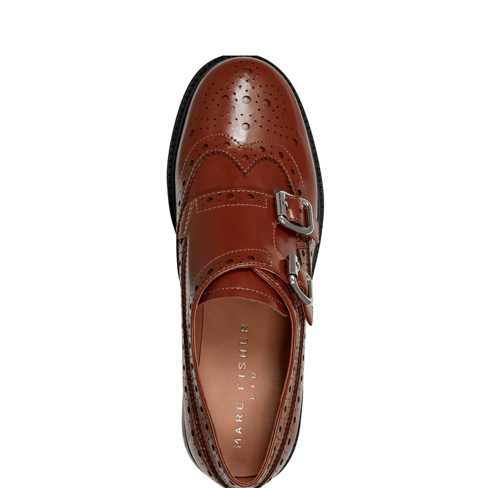Parker Monkstrap Oxford - Brown Leather