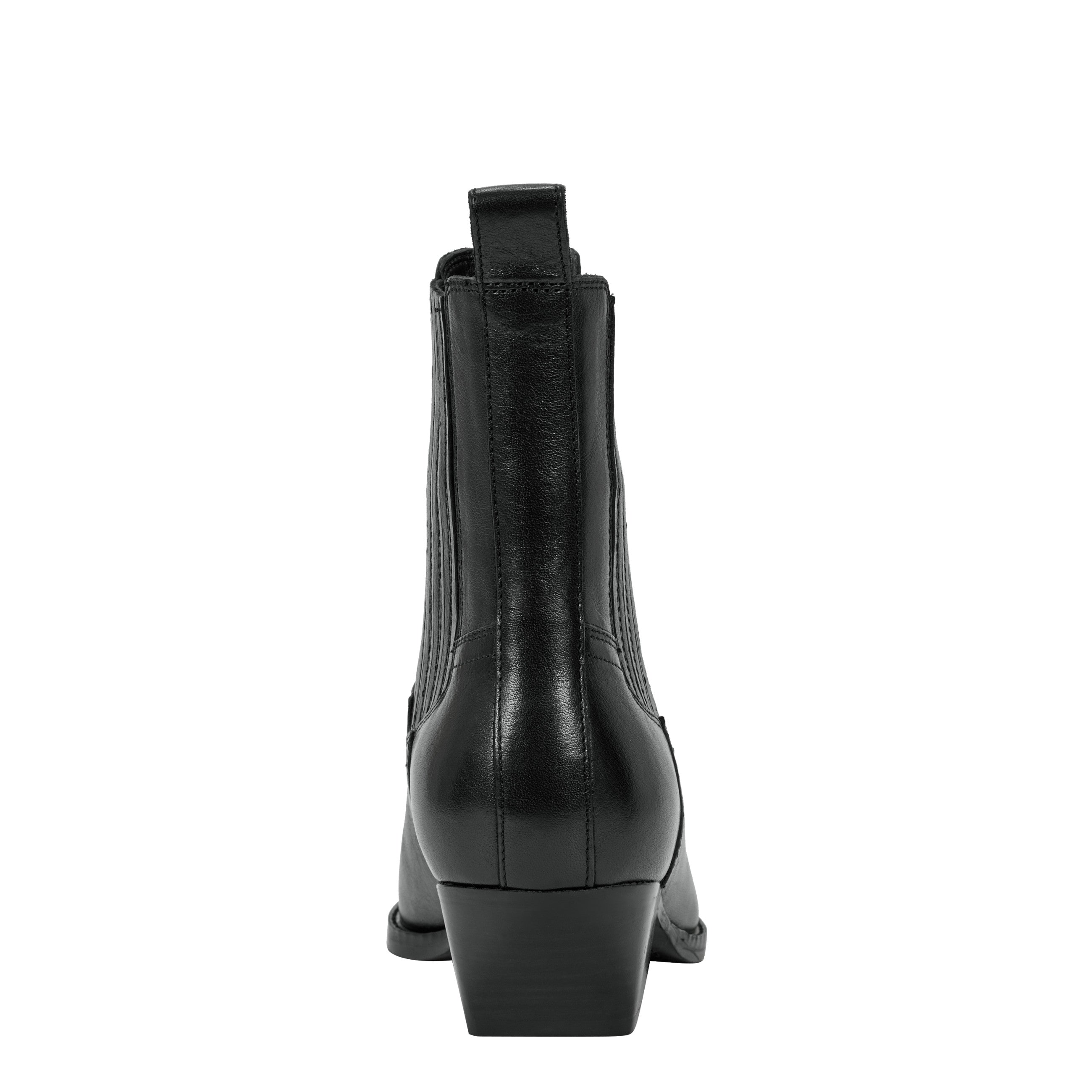 Pryce Western Bootie - Black Leather