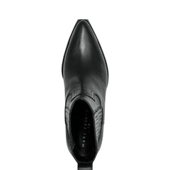 Pryce Western Bootie - Black Leather