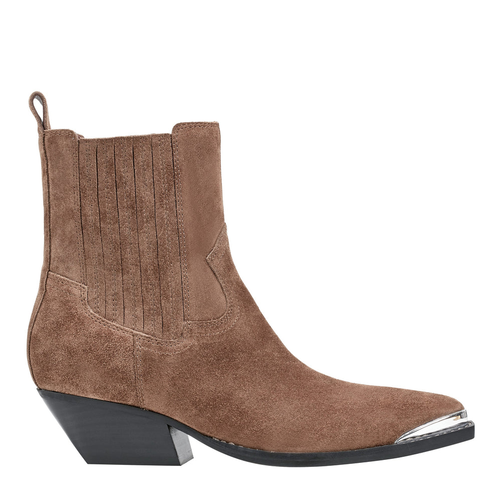 Pryce Western Bootie - Natural Suede