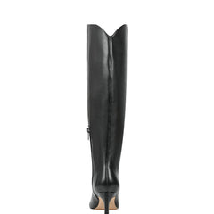 Quinnie Dress Boot - Black Leather