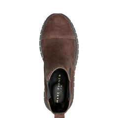 Bermida Lug Sole Bootie - Dark Brown Suede