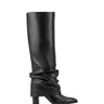 Lalita Foldover Dress Boot - Black Leather