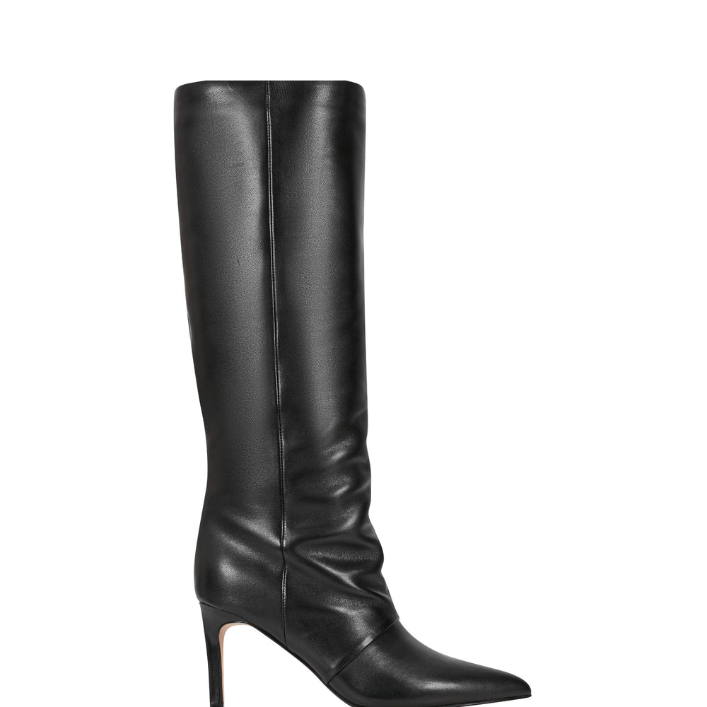 Narysa Dress Boot - Black Leather