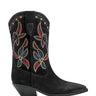 Trista Western Boot - Dark Blue Suede