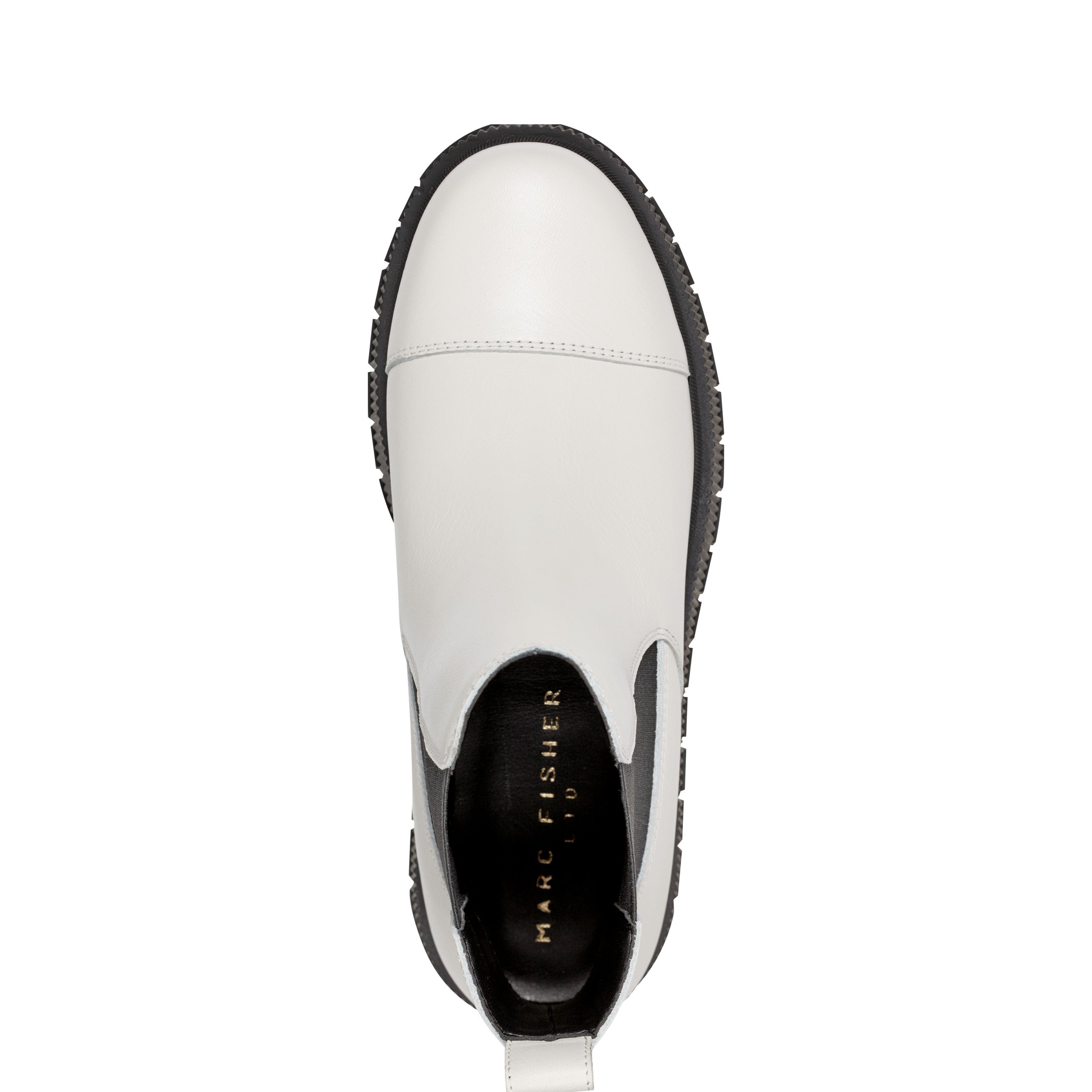 Bermida Lug Sole Bootie - Chic Cream Leather