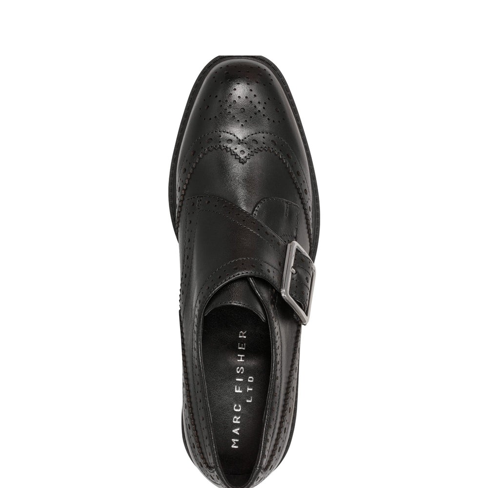 Remona Monk Strap Loafer - Black Leather