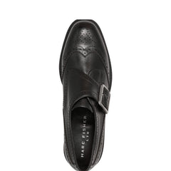 Remona Monk Strap Loafer - Black Leather