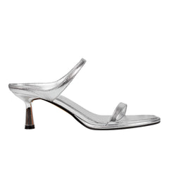 Alonde Heeled Slide Sandal - Silver