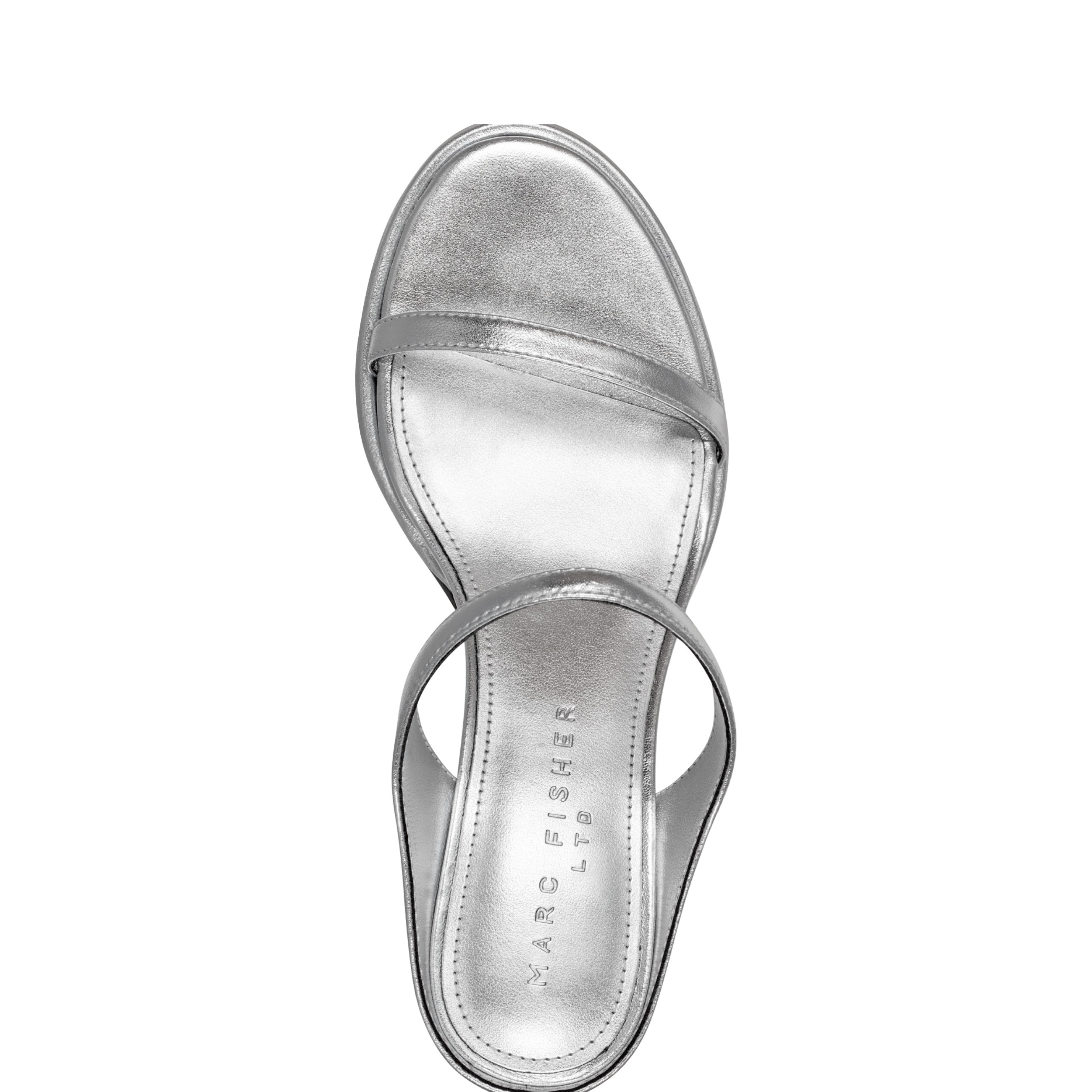 Alonde Heeled Slide Sandal - Silver