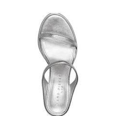 Alonde Heeled Slide Sandal - Silver