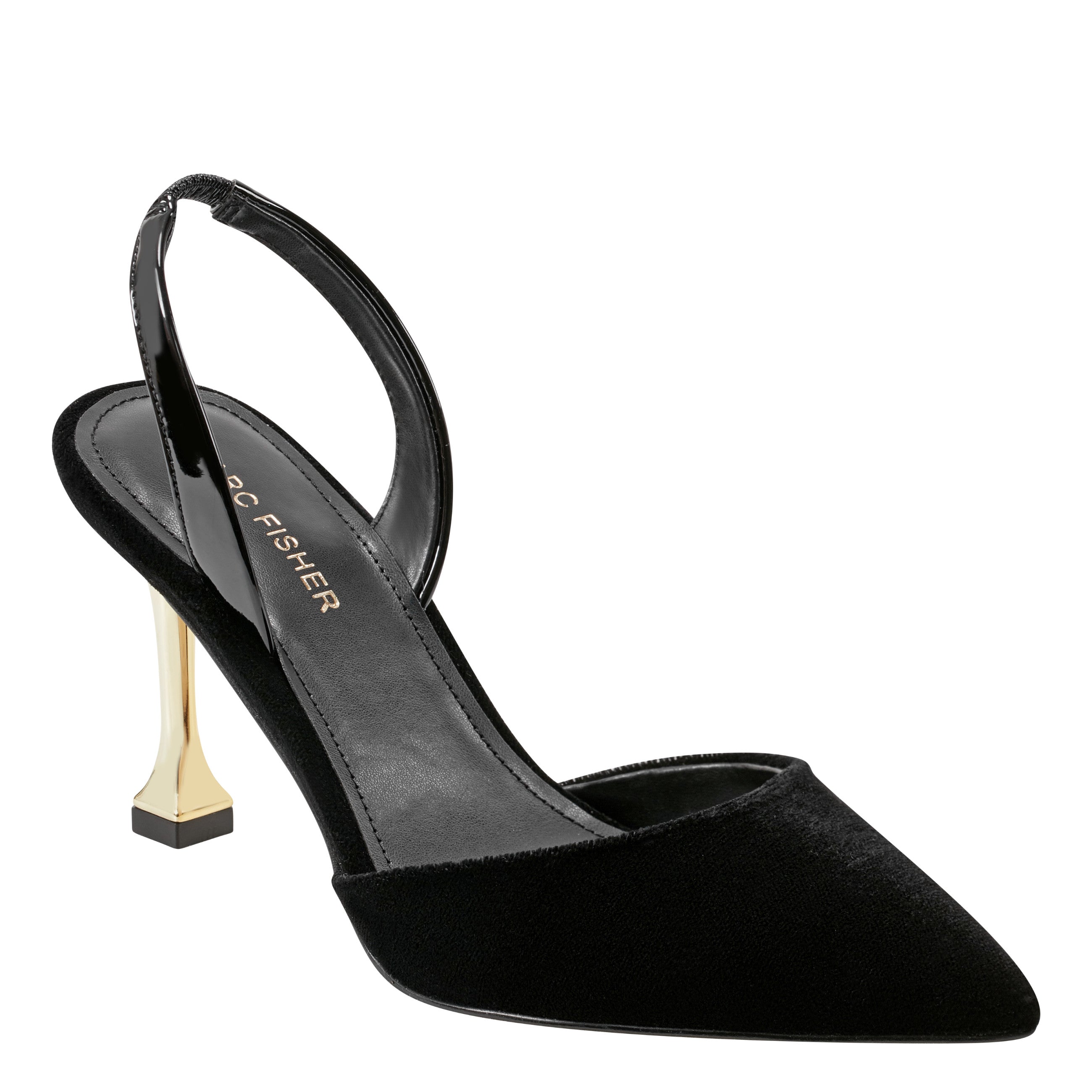 Hadya Slingback Pump - Black Velvet