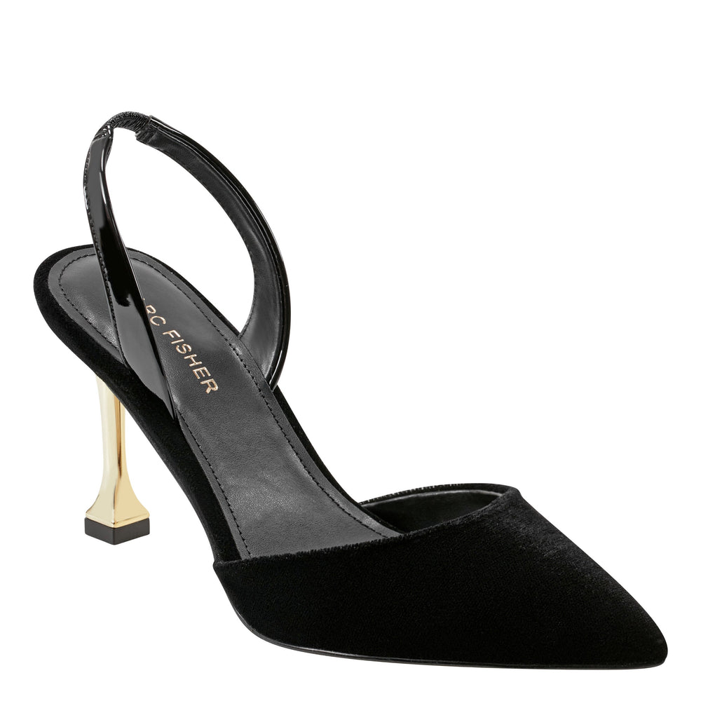 Hadya Slingback Pump - Black Velvet