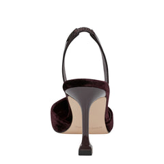 Hadya Slingback Pump - Dark Red Velvet