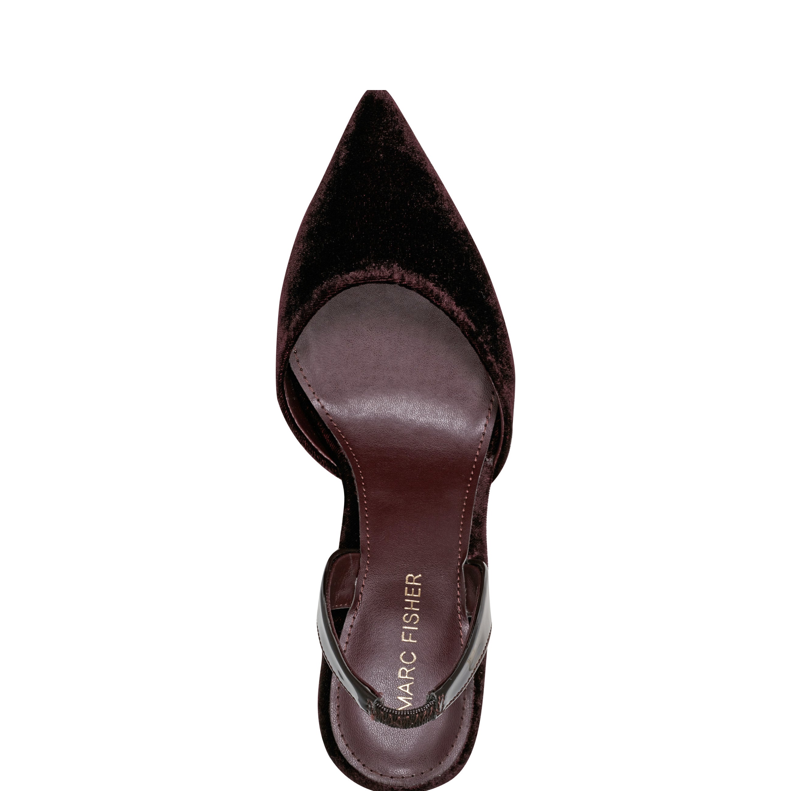 Hadya Slingback Pump - Dark Red Velvet