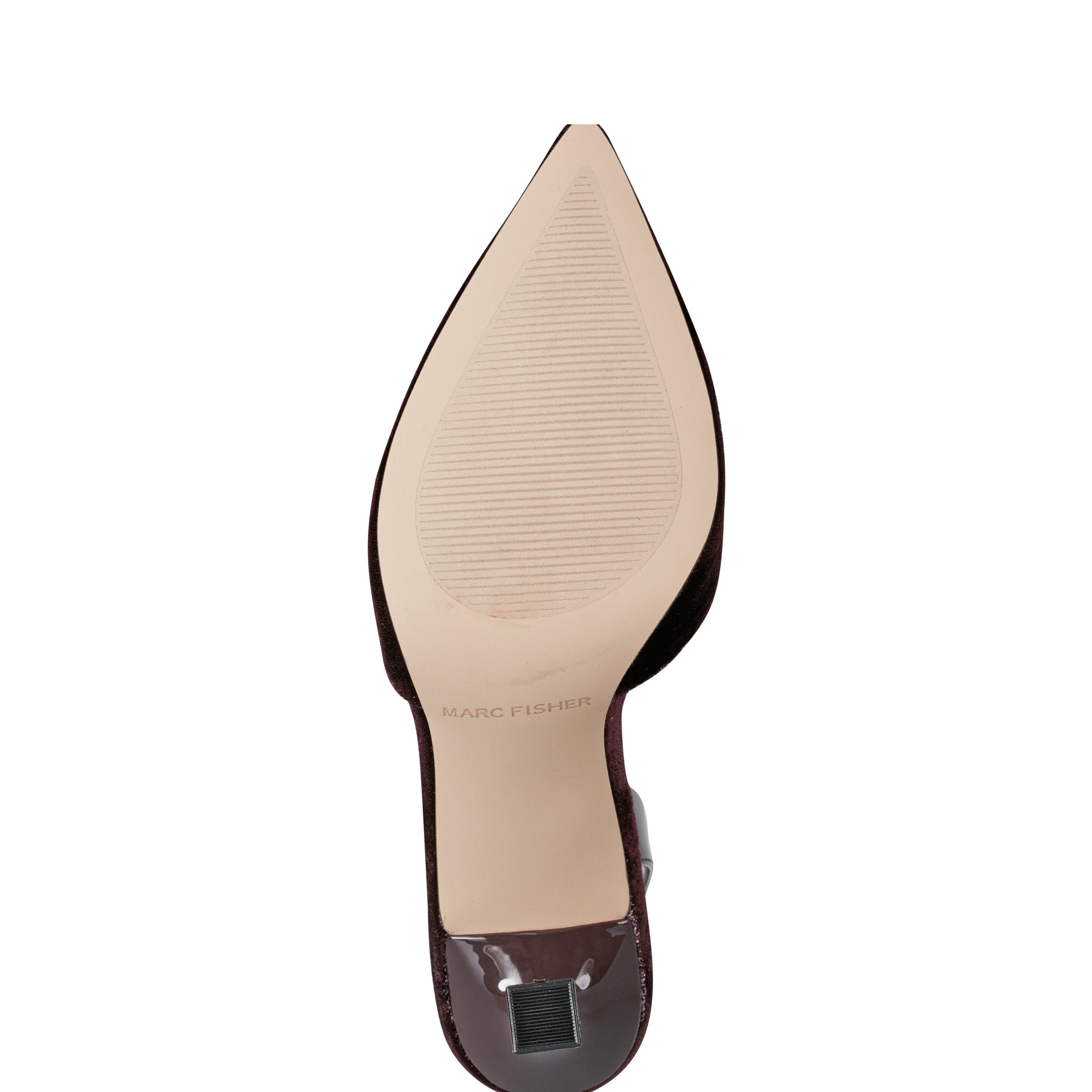 Hadya Slingback Pump - Dark Red Velvet