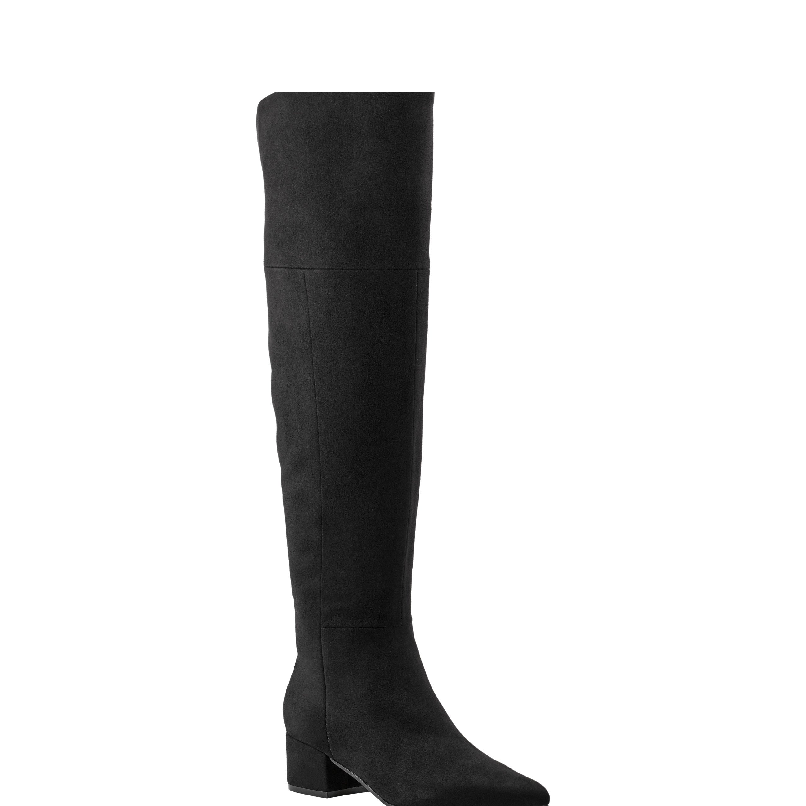 Lottie Over The Knee Boot - Black