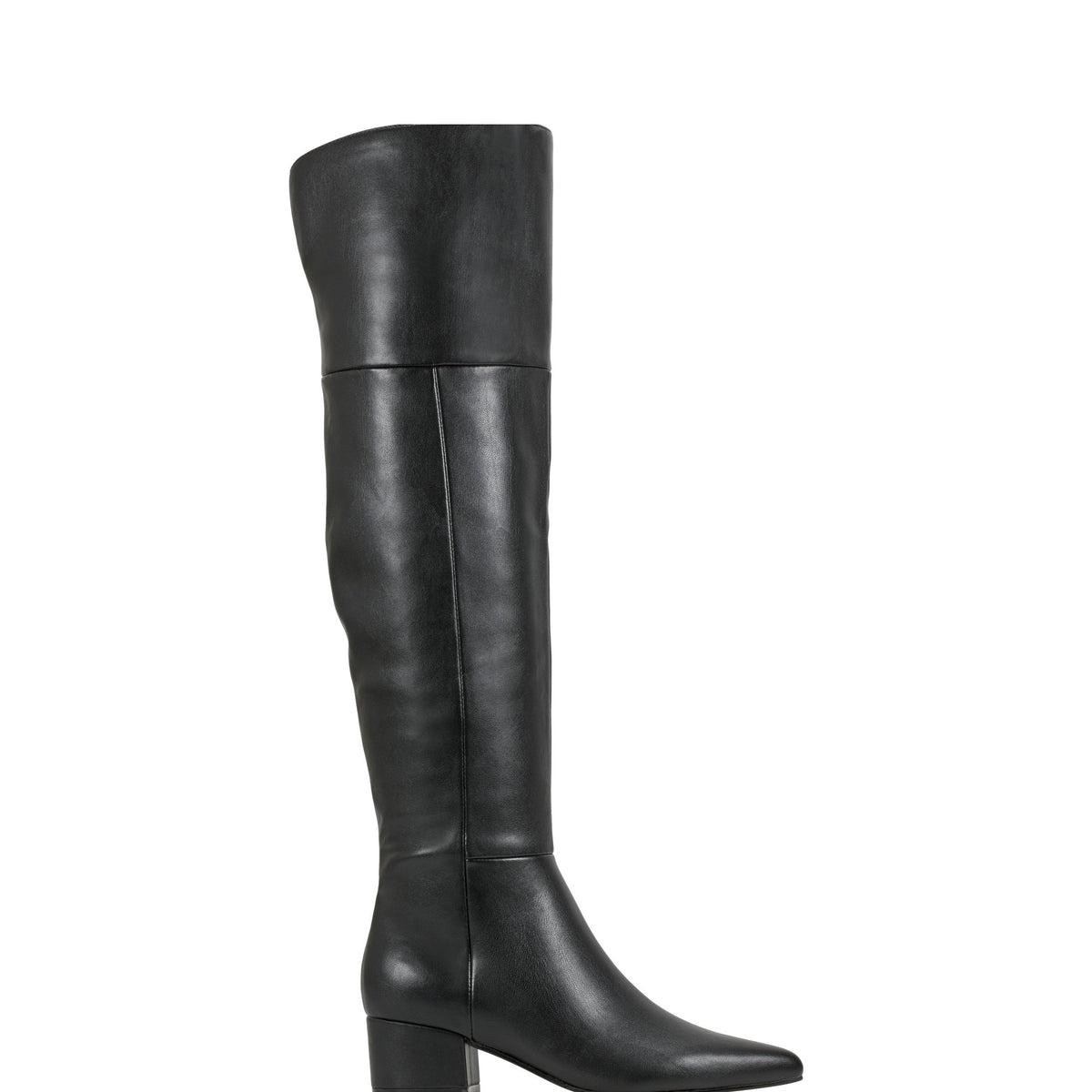 Lottie Over The Knee Boot - Smooth Black