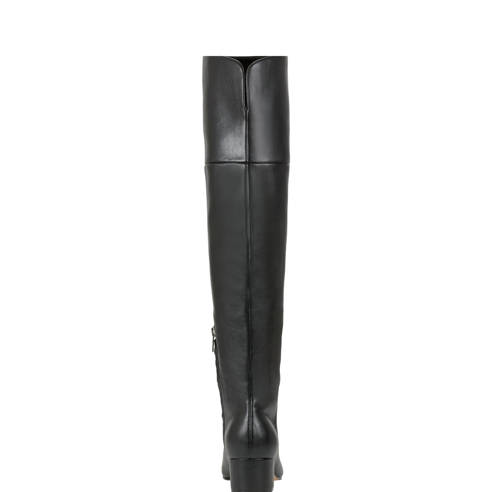 Lottie Over The Knee Boot - Smooth Black
