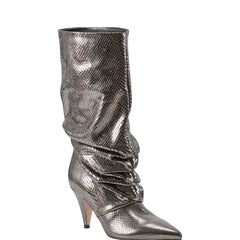Paityn Scrunch Dress Boot - Pewter Leather