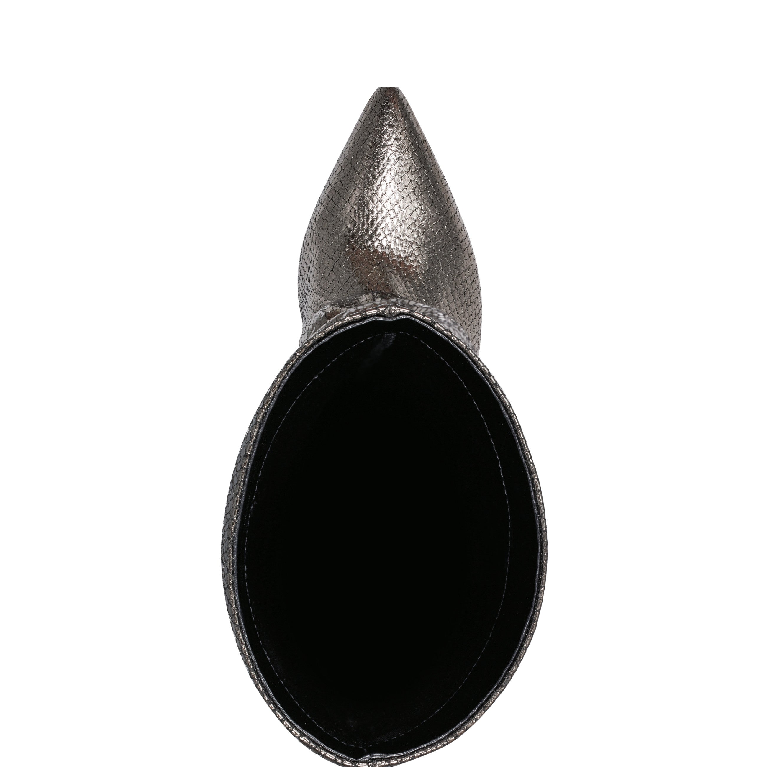 Paityn Scrunch Dress Boot - Pewter Leather