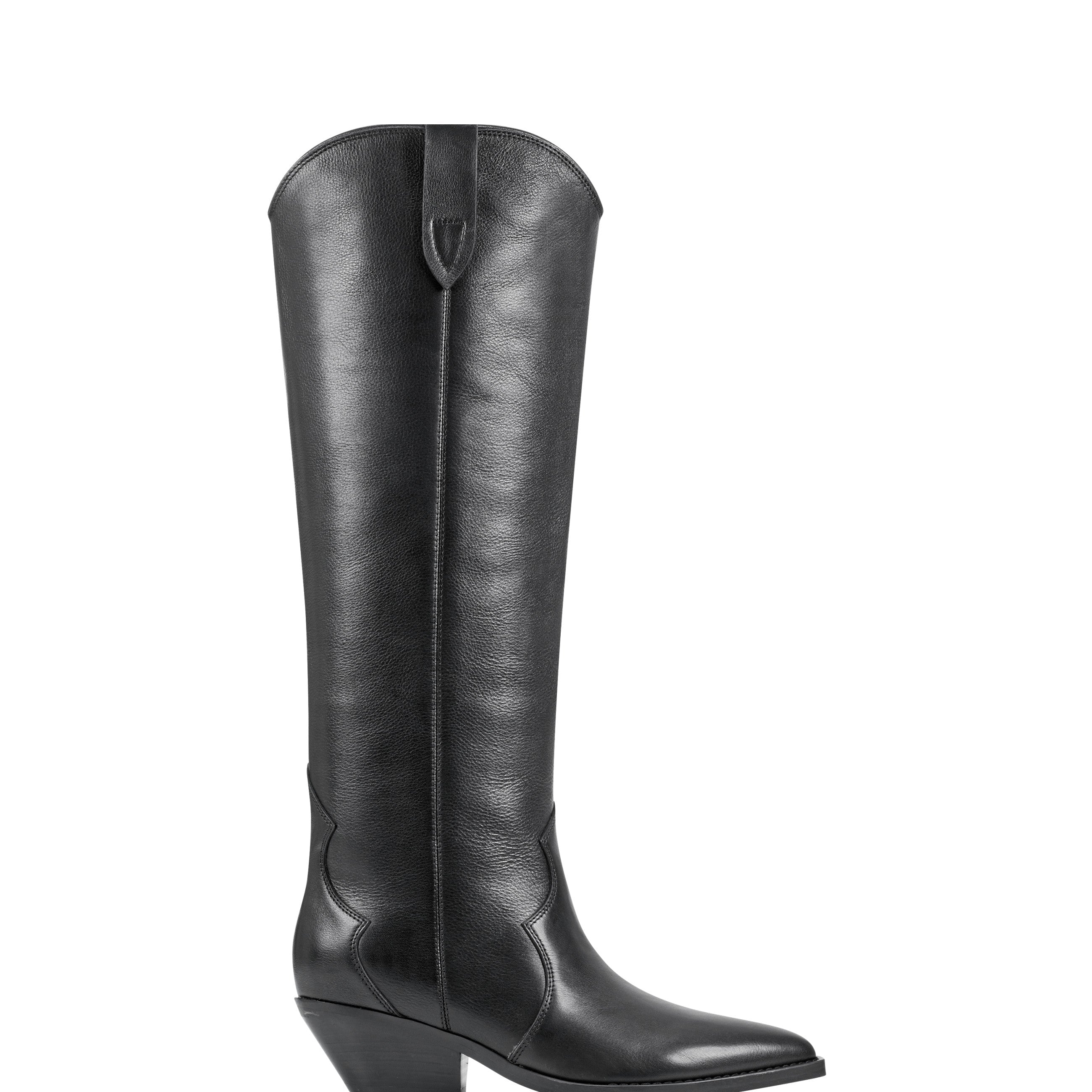 Ander Western Boot - Black Leather