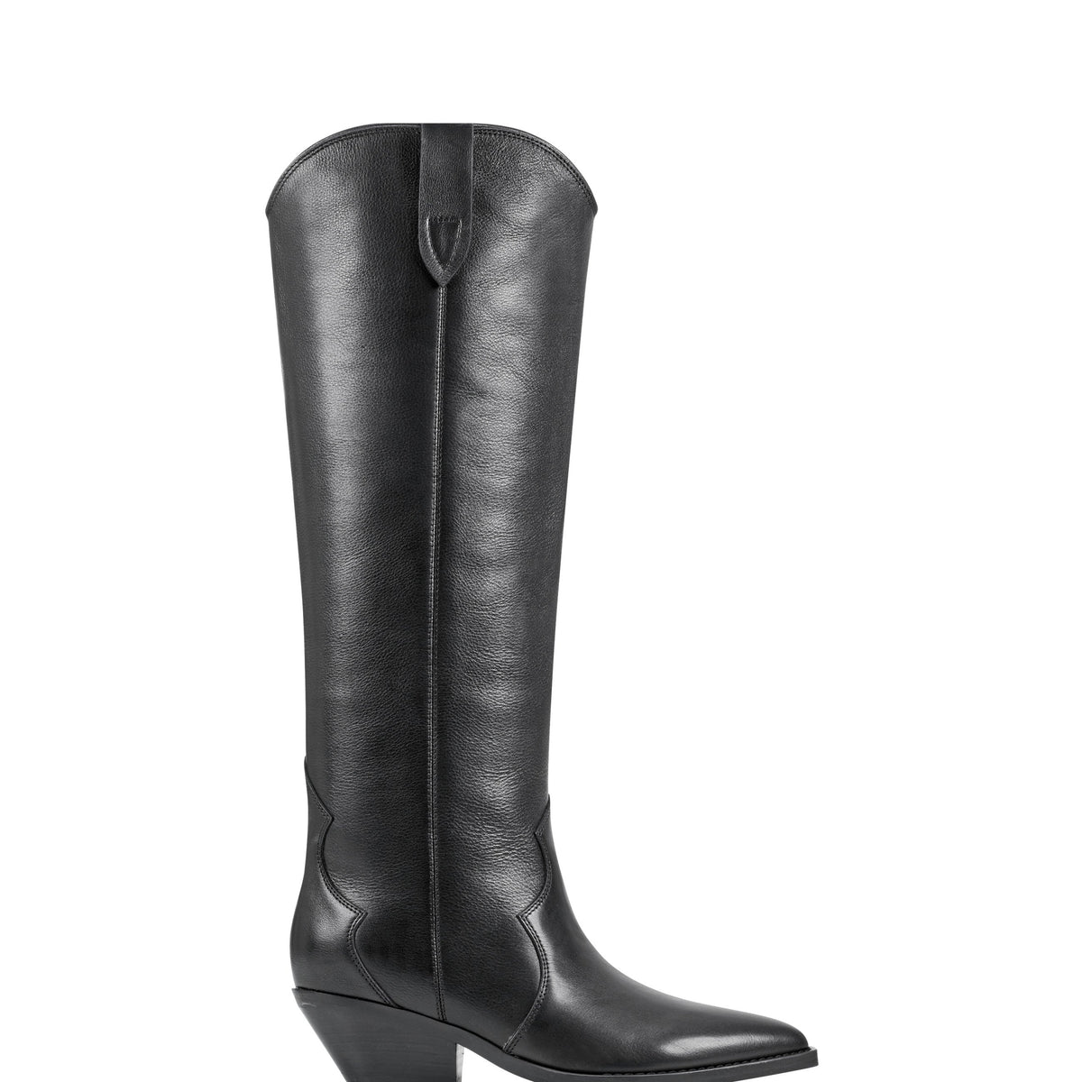 Ander Western Boot - Black Leather