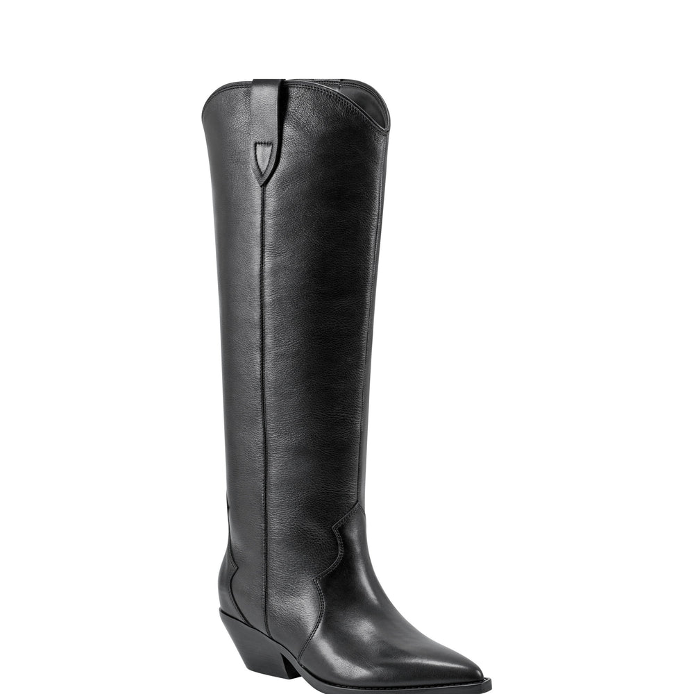 Ander Western Boot - Black Leather