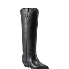 Ander Western Boot - Black Leather