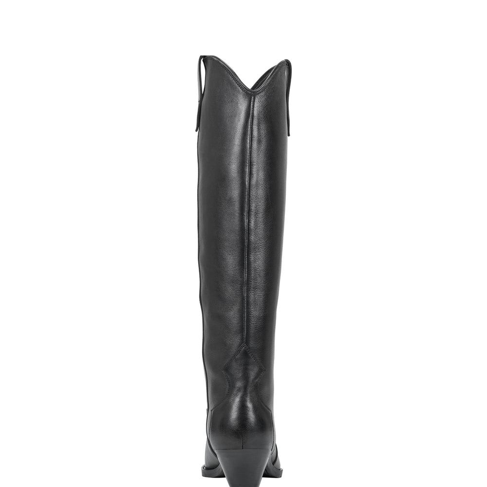 Ander Western Boot - Black Leather