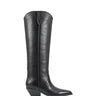 Ander Western Boot - Black Leather