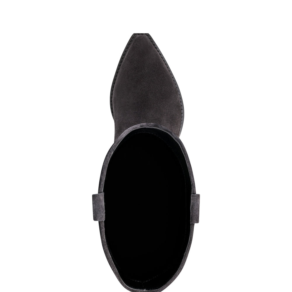 Ander Western Boot - Dark Blue Suede