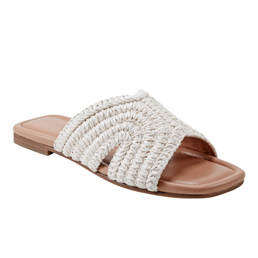 Narda Flat Sandal - White