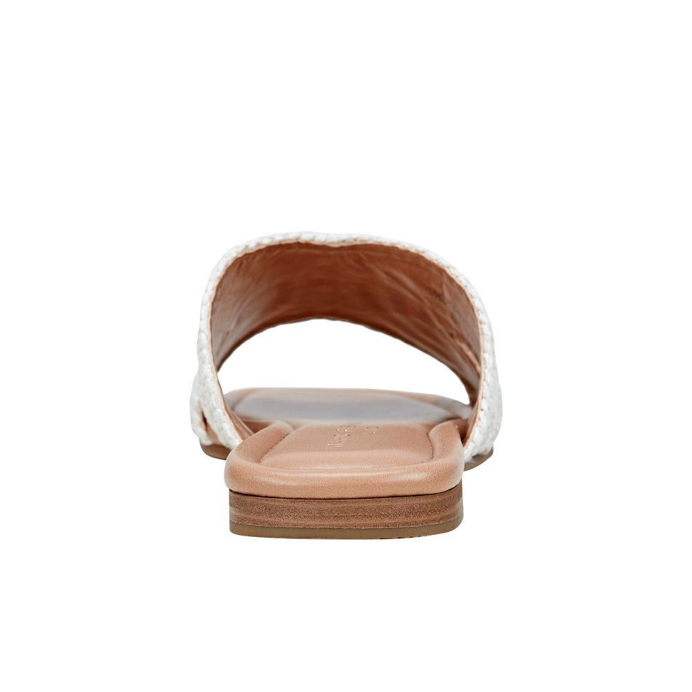 Narda Flat Sandal - White