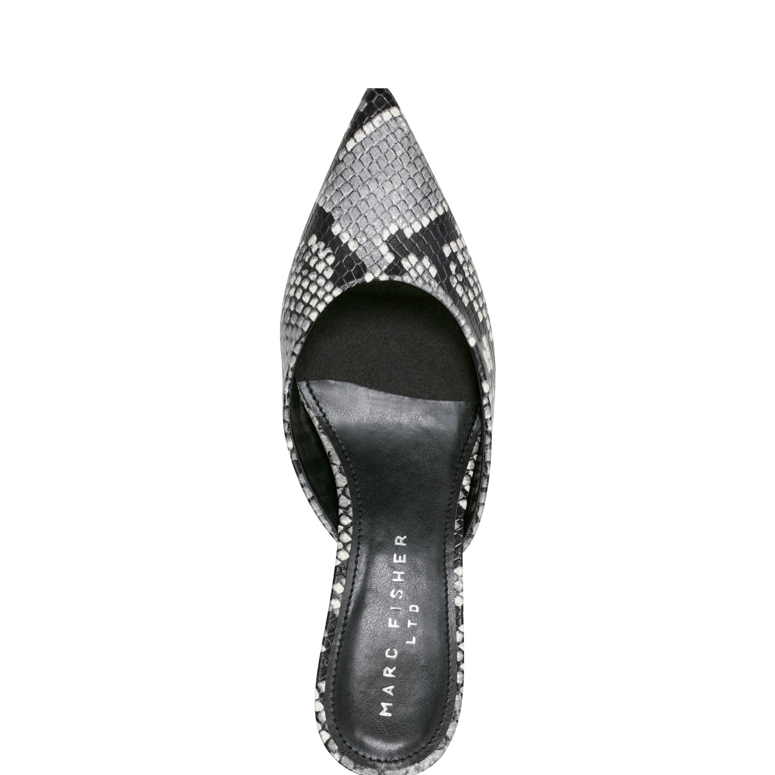 Rosa Heeled Mule - Snake Print