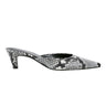 Rosa Heeled Mule - Snake Print