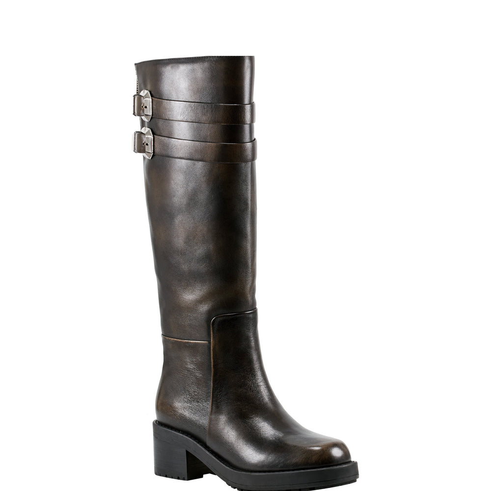 Dariya Casual Boot - Dark Brown Leather