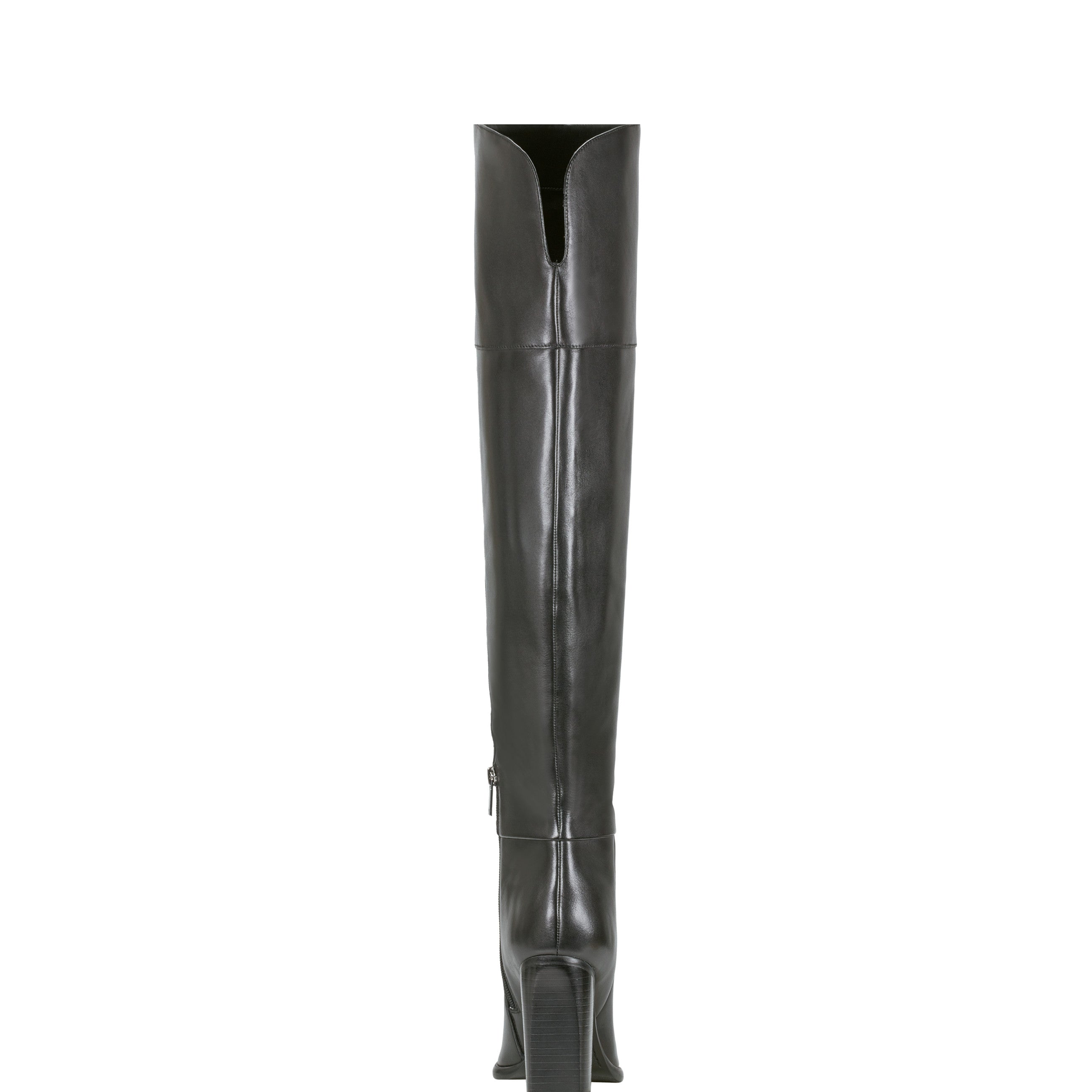 Lasli Over the Knee Boot - Black Leather